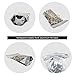 GooGou Resealable Zip Mylar Bag Food Storage Aluminum Foil Bags Smell Proof Pouches 6.3x9.4