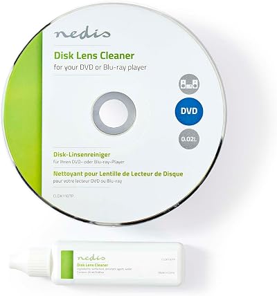 Nedis Lens Cleaner Disk for Blu-ray DVD CD-ROM with 20 ml Cleaner