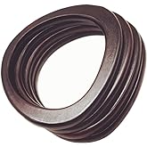 Model Worker 4PCS MDF Oval Shaped Handles Replacement for Handmade Bag Handbags Purse Handles (Dark Brown)