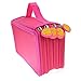 72 Slots Pencil Holder, Ishua Handy Wareable Oxford Pencils Case Pencil Organizer Portable Watercolor Pencil Wrap Case (Hot Pink) Handy Multi-layer Pencil Bags for Gel Pens,Marco Pens,Makeup Brush