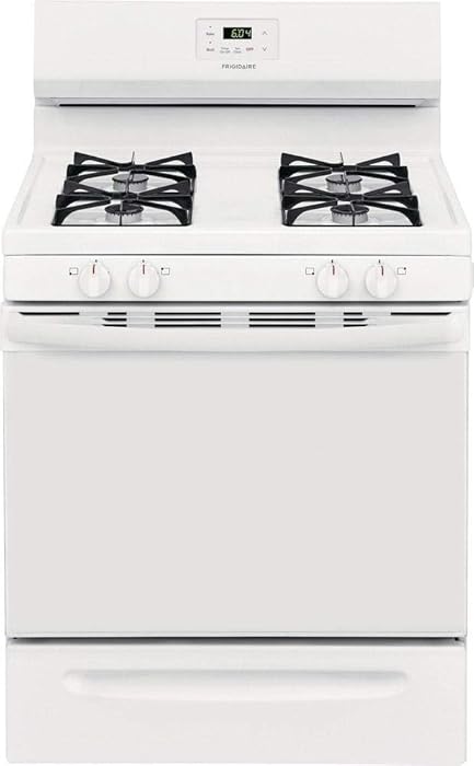Frigidaire FCRG3005AW 30" Gas Freestanding Range, Manual Clean, 5 CuFt - White