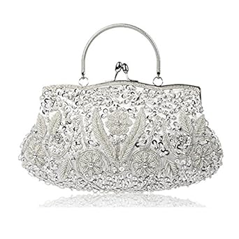 Mini-Silberclutch Für Damen - Glitzer Umhängetasche Für Partys & Besondere Anlässe