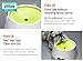 Misyue Dogs No Spill Proof Water Bowl Slow Feeder 1000ML(34OZ) 2 in 1 Innovative No Spill Dripless Cat&Dog Bowl