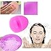 Silicone Body Scrubber Sponge+Silicone Facial Cleansing Pads - Jusdo Shower Washing Sponge Bathing Brush Cleaner Face Washing Exfoliation Bathing Glove