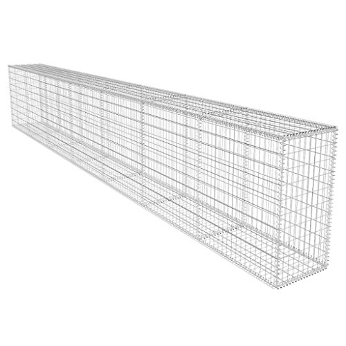 Festnight Gabione Steingabione Wand Drahtkorb 600 x 50 x 100 cm – Bild 5