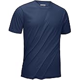 KEFITEVD Men's Short Sleeve UPF 50+ Sun Protection Shirts Quick Dry Rashguard Swim Shirt SPF Workout Fishing Athletic T-Shirt