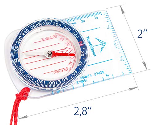 Boy Scout Compass Hiking - Hiking Compass Waterproof Lightweight - Orienteering Compass Kids Navigation Map - Cub Scout Compass Boy Scout Survival Kit - Kids Compass Backpacking Camping Wilderness - Thumbnail 3