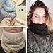 EVRFELAN Infinity Scarf Winter Women Circle Loop Scarves Warm Kids Neck Warmer Chunky Knit Soft Thick Fashion Ladies Accessories Ribbed Girls Men Boy Collar (Grey)