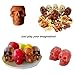 WllRun 3D Skull Silicone Ice Cube Mold Tray, Vivid Skull Mould, Four Giant Cavities, Cube Maker in Shapes for Juice, Jelly, Chocolate, Whiskey Ice, Cocktails, Cola, BLACK
