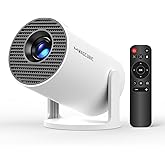 Magcubic HY300PRO Mini Projector with WiFi and Bluetooth, 4K Support 200ANSl Smart Portable Projector, AutoKeystone, 180° Rotation, Home Video Proyector for Home, Bedroom, Outdoor
