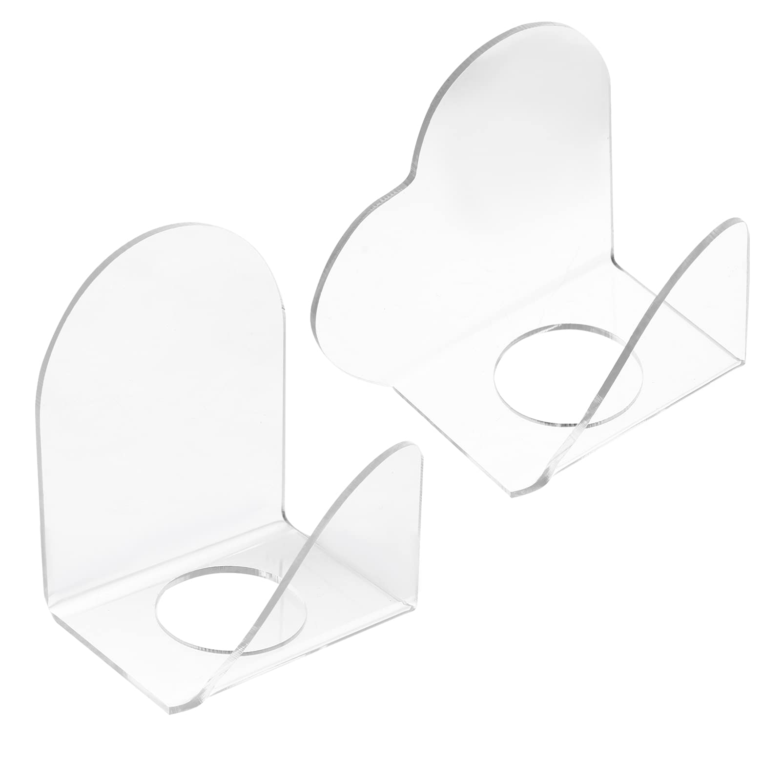 FRCOLOR 2pcs Makeup Mixing Tray Clear Makeup Palette Makeup Handheld Palette Hand Makeup Mixing Palette for Mixing Foundation