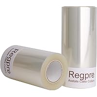 Clear Acetate Cake Collars 3 Inch and Cake Collar 4 Inch 32.8ft Roll Acetate Sheets For Baking Chocolate Mousse Set of 2