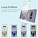 LK Case for Galaxy Note 8, [Shock Absorbing] White Henna Mandala Floral Lace Clear Design Printed Air Hybrid with TPU Bumper Protective Case Cover for Samsung Galaxy Note 8