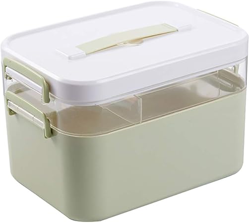 Aoory - Caja medicinal con asa para medicamentos y medicamentos: Amazon.es: Hogar