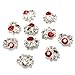 10Pcs DIY Shiny Metallic Rhinestones Crystal Phone Nail Art Tips Decorations 3D