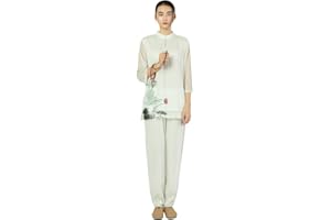 KSUA Women Zen Meditation Suit Chinese Traditional Tai Chi Uniform Martial Arts Clothes Morning Exercises Kung Fu Clothing