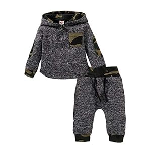 95sCloud Baby herfst winter camouflage sport sweatshirt top broek sets sportpak trainingspak jongens capuchon…