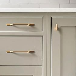 Goo-Ki 6 Pack Brushed Bronze Cabinet Handle Drawer