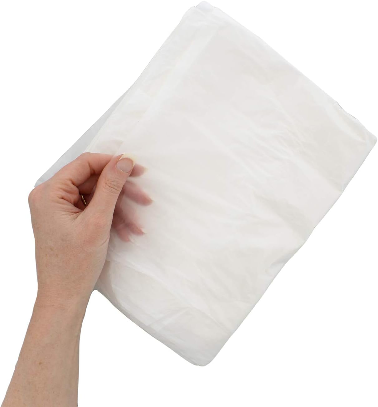 White Clear Plastic Drop Cloth 6-Pack Set, 9 x 12ft – Car Painters Protector, Floor Paint Spill Painting Protection - - 