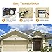 Solar Lights Outdoor [60 LEDs], Gixvdcu Solar Powered Motion Sensor Lights Waterproof Security Wireless Wall Lights with 270° Wide Angle for Outdoor, Garden, Patio Yard, Deck Garage, Fence (2 Pack)