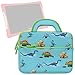 Evecase Sleeve Case Compatible with nabi DreamTab HD8 Tablet, Cute Dinosaurs Themed Neoprene Travel Carrying Slim Sleeve Case Bag w/ Dual Handle and Accessory Pocket - Blue w/ Green Trim