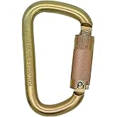 Auto Locking Carabiner Clip Heavy Duty Climbing Carabiner 45KN=10000 IBS Twist Lock Carabiner for Outdoor Climbing, Mountaineering, Rappelling, Camping, Hiking, Swing