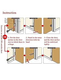 StrongFitt - Multi Resistance Bands Set - Heavy Exercise Bands - Enjoyable Fitness Bands - Workout Bands - Rehab Bands - with Door Anchor - Handles - Ankle Strap - Resistance Loop Bands