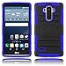 LG G Stylo Case, EC Hybrid Holster Case, Dual Layers Armor Case with Kickstand and Locking Belt Swivel Clip for LG G Stylo/LG G4 Stylus/LG LS770 (Black/Blue)