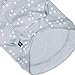 Blueberry Pet Polka Dot Grey & White Dog Hoodie, Back Length 10