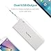 ROMOSS Sense 4 10400mAh Power Bank, 2-Port External Battery Packs Portable Charger with 2.1A / 1A Output Power LED Indicator for iPhone 7 / 7Plus, iPad, Samsung Galaxy S7 and More - White