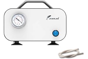 JOANLAB Laboratory Vacuum Filtration Pump Oilless Vacuum Diaphragm Pump with Rubber Tube (10L/min)