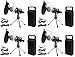 Rockville (4) Dynamic Podcasting Podcast Microphones+Stands+Pop Filters+Cables