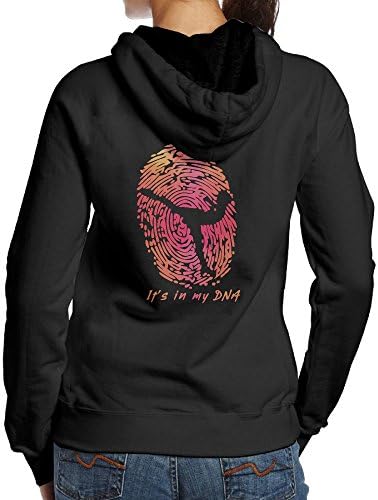 Koppoer Figure Skating It's In My DNA Women's Long Sleeve Hoodie Sweatshirt Pullover S