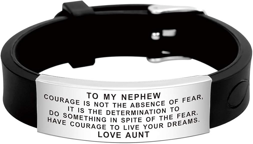 FALOGIJE Aunt to Nephew Bracelet Nice Gift for Kids