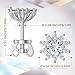 Sterling Silver Stud Earrings - Crystal Cubic Zirconia - Fashion Rhodium Plated Hypoallergenic Screwback Earrings for Women