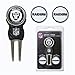 Team Golf NFL Las Vegas Raiders Divot Tool Pack With 3 Golf Ball Markers Divot Tool with 3 Golf Ball Markers Pack, Markers are Removable Magnetic Double-Sided Enamel