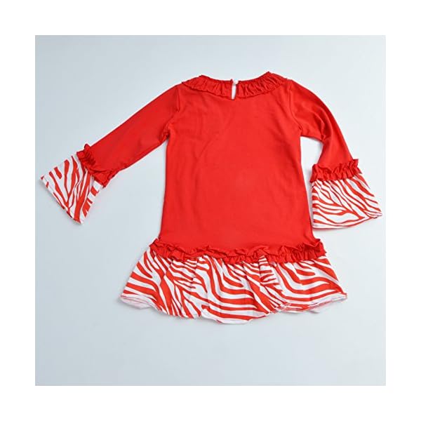 MMBeauty Girls 2pcs Long Pajamas Sleepwear Set Christmas Homewear Red - Image 5