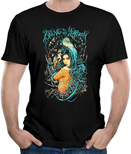 Naviiro Men's Bring Me The Horizon Band Deadly Glance Short-Sleeve Black S