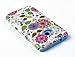 DandyCase 2in1 Hybrid High Impact Hard Colorful Spring Flowers Pattern + Sky Blue Silicone Case Cover For HTC One M7 4G LTE + DandyCase Screen Cleaner