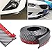 CUagain Universal Front Bumper Spoiler, 8.2Ft/250Cm Universal Carbon Fiber Bump Clips Body Trim Splitter Spoiler Side Skirt for Car Truck