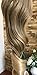 17 Inches One Piece Half Head Wavy Curly Ombre Clip in Hair Extensions 120grams (Medium ash brown to blonde)