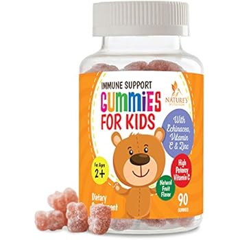 Amazon.com: Kids Immune Support Gummies with Vitamin C, Echinacea and Zinc - Children's Immunity 