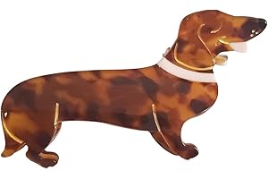 OMG DECOR Dachshund Hair Clips,Cellulose Acetate Hair Clips,Small Claw Clips for Girl,Hair Accessories