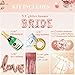 Bachelorette Party Decorations Kit Rose Gold Bride to Be Balloons Bridal Shower Supplies,Bride to Be Sash,Veil,Champagne Bottle/Ring Balloon,Rose Gold Confetti Balloons Love Balloon Curtains Backdrop