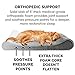 Furhaven Pet Dog Bed | Orthopedic Minky Plush & Velvet Ergonomic Luxe Lounger Cradle Mattress Contour Pet Bed w/ Removable Cover for Dogs & Cats, Gray, Jumbo Plusthumb 4