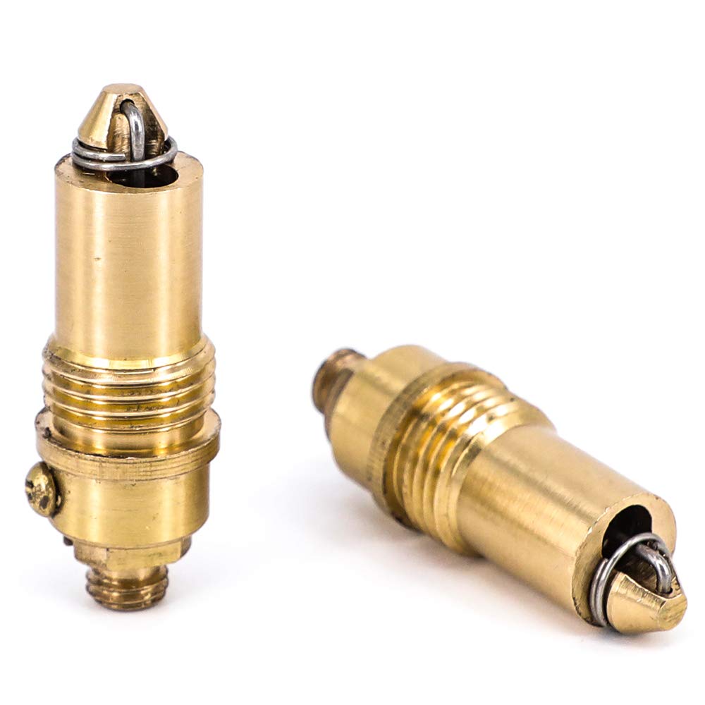 2Pcs Brass Basin Bathroom Waste Easy Pop Up Click Clack Plug Bolt Replacement for Most Sink Barth Tub Basin Drain Stopper