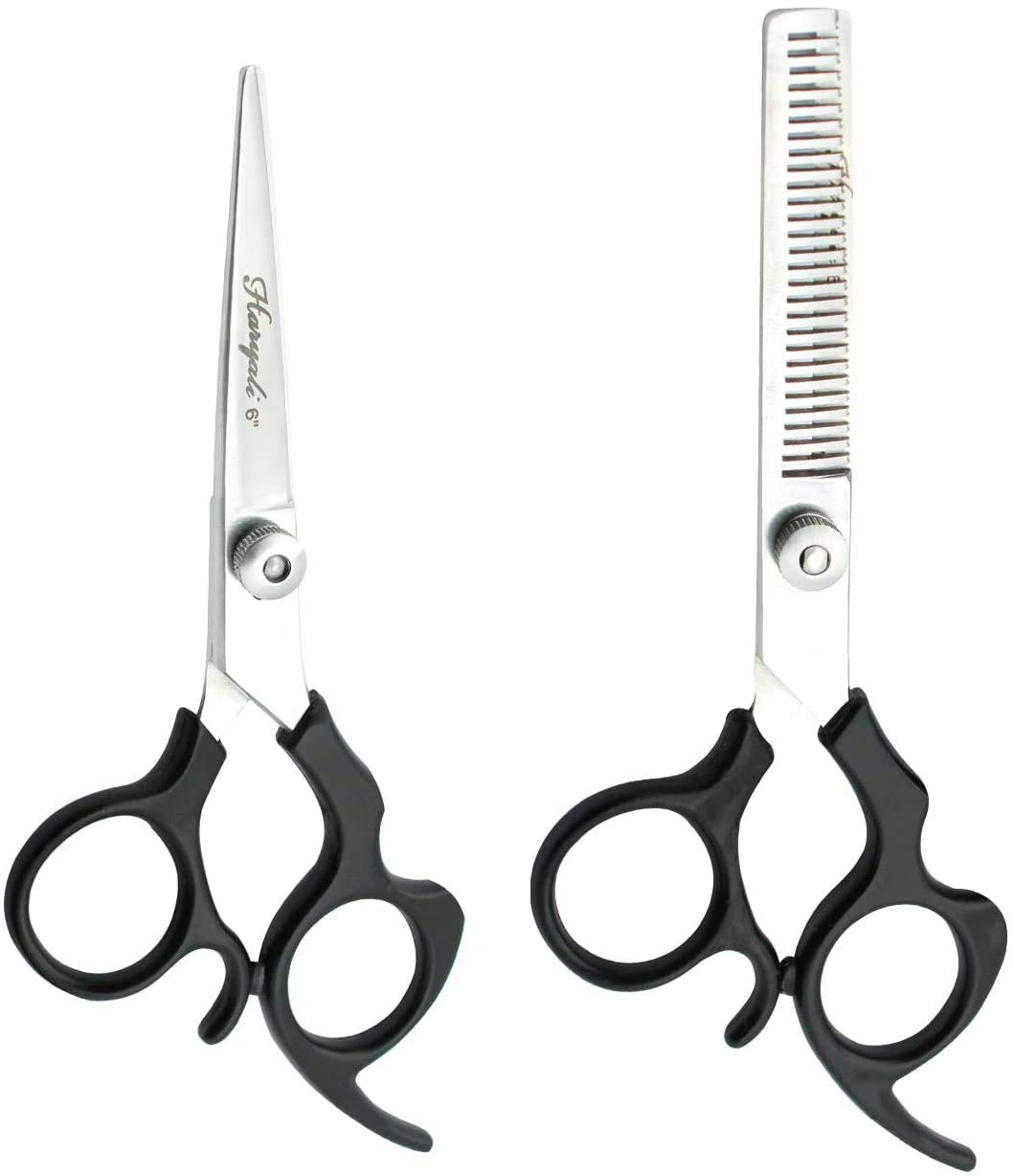 Haryali London, Professional Hairdressing Scissors - 6 Inch Hairdressing Barber Scissors and Hairdresser Thinning Scissors Set for Hair Cutting Precision Grooming
