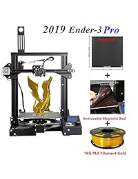 UCHOOSE CREALITY Ender 3 Pro Impresora 3D con actualización extraíble magnética cama placa de cristal templado fuente de alimentación con certificado UL para uso doméstico y escolar 8.5 in x 8.5 in x 9.0 in