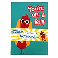 Yummzies A5 Character Notebooks - Pack of 3 Different - 120 Pages