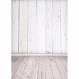 MOHOO White Wood Backdrop Photo Background Wood Backdrops for Photography Photo Studio Prop 5X7FT Silk